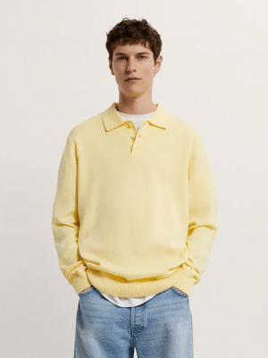 Cotton polo Sweater